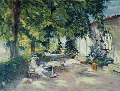 Painter's Wife In The Garden