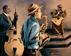 Bass, Sax, Guitar