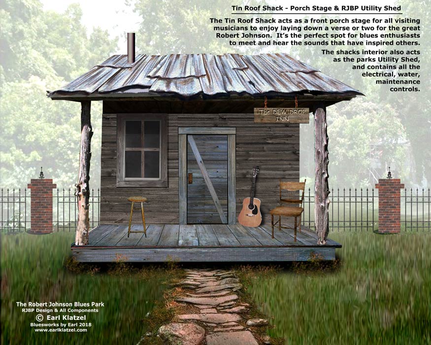 Earl Klatzel's designs for the Robert Johnson Blues Park