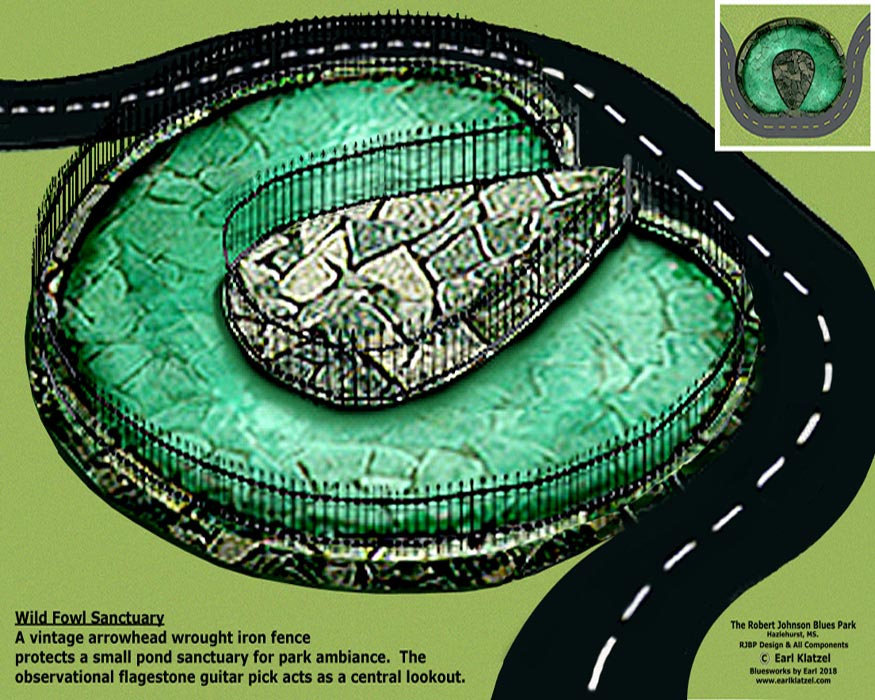 Earl Klatzel's designs for the Robert Johnson Blues Park