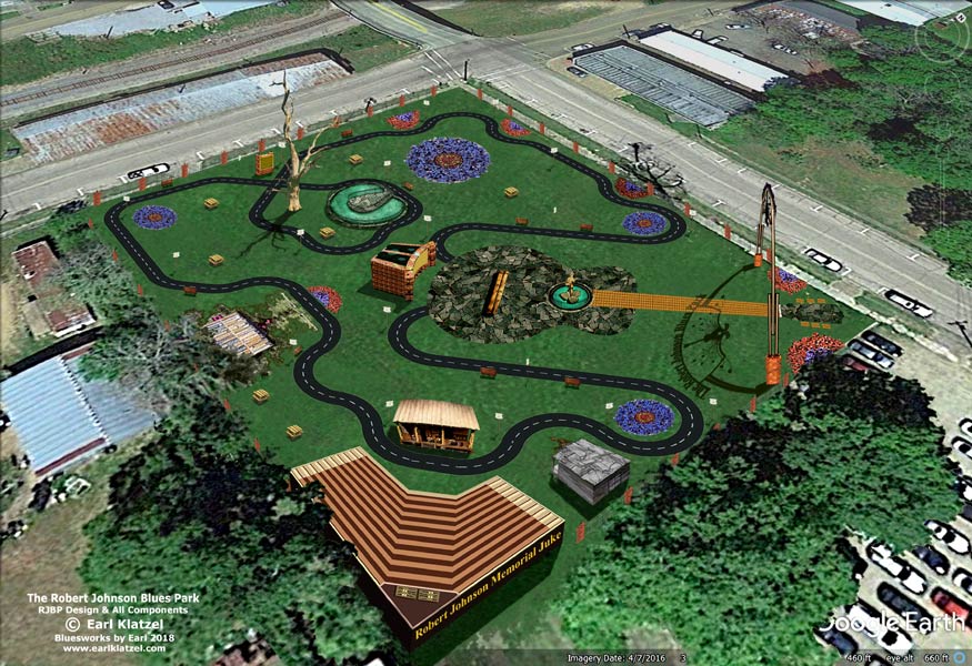 Earl Klatzel's designs for the Robert Johnson Blues Park