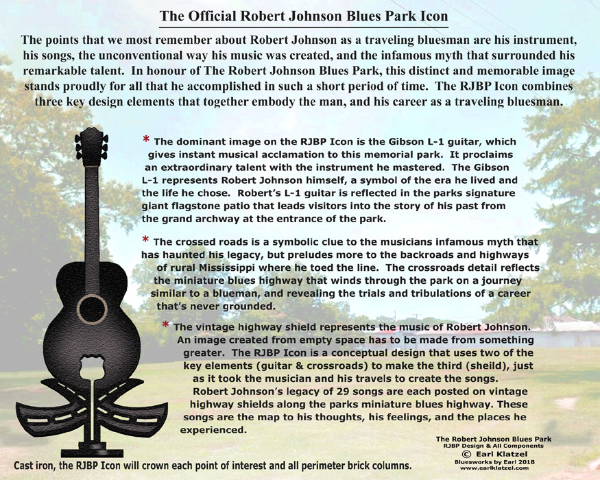 Earl Klatzel's designs for the Robert Johnson Blues Park