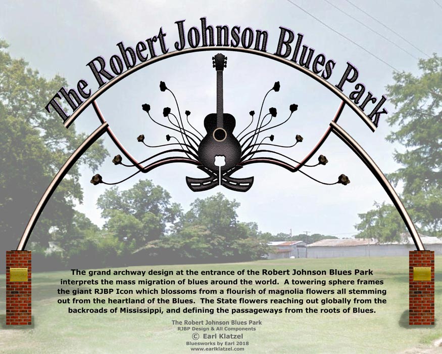 Earl Klatzel's designs for the Robert Johnson Blues Park
