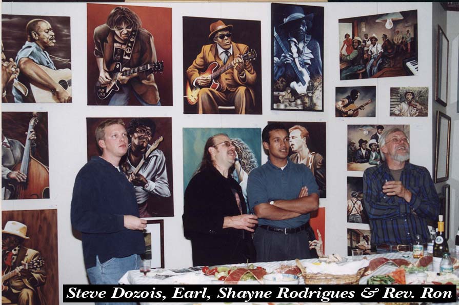 Steve Dozois, Earl, Shayne Rodrigues and Reverend Ron